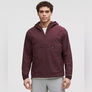 Lululemon Multi-Pocket Running Anorak color good morning plum